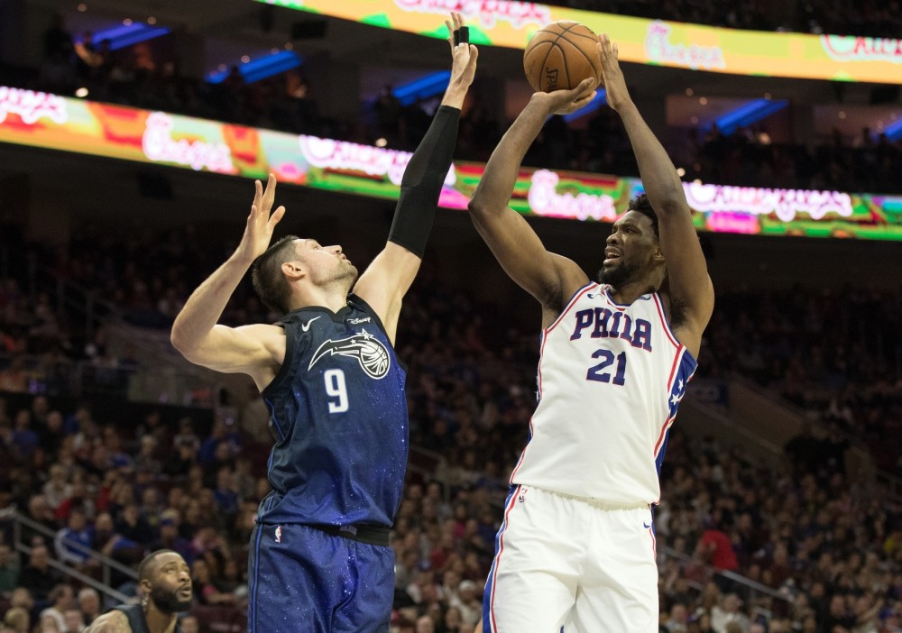  恩比德统治内线76人轻取魔术豪取六连胜  